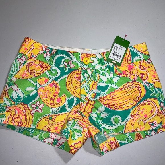Lilly Pulitzer NWT 🦄 Walsh Shorts Pop Goes the Lemur Size 00 - Picture 6 of 12